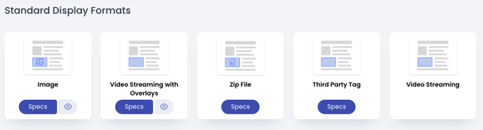 Standard Display Formats