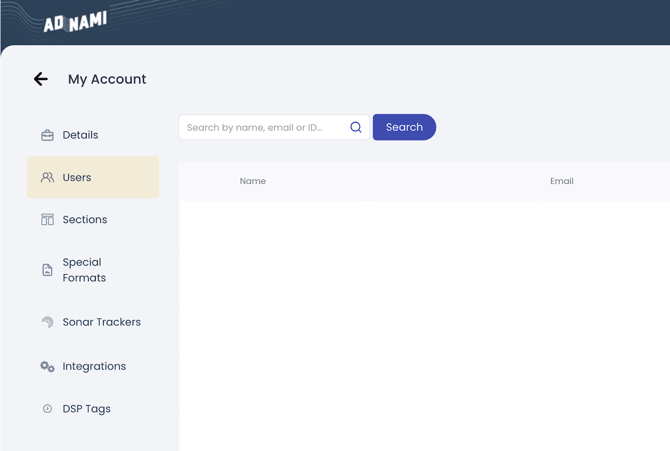 user setting access